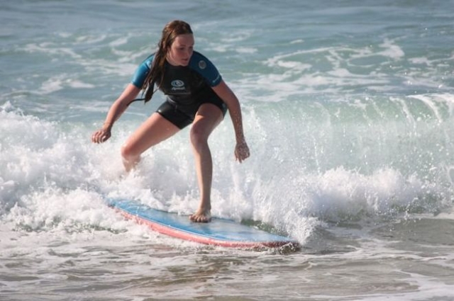 La fuerza de la ola.